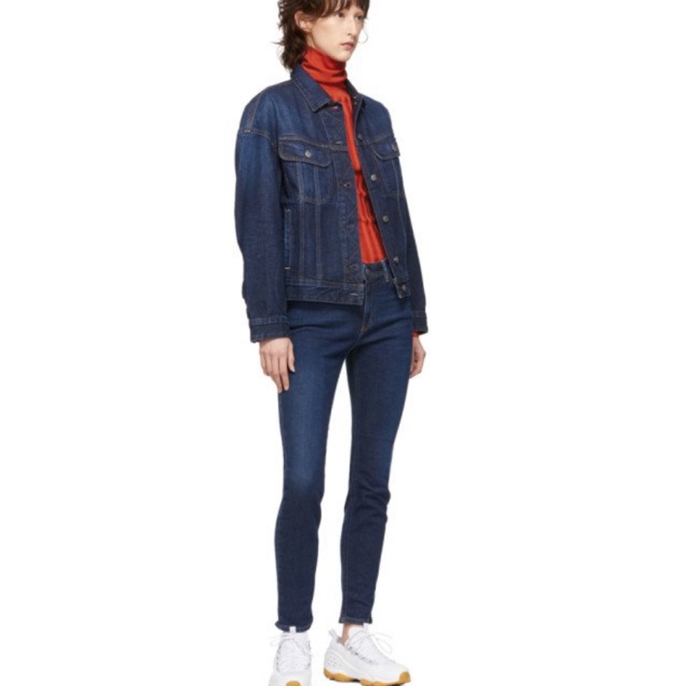 ACNE STUDIOS Bla Konst Climb Dark Blue Navy Jeans Sz 25 inseam 32